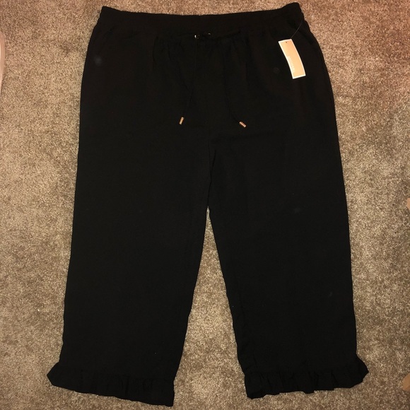 Michael Kors Pants - 😊FREE😊W/ $60 Purchase - NWT MICHAEL KORS pants, ruffled hemline, roomy & ties